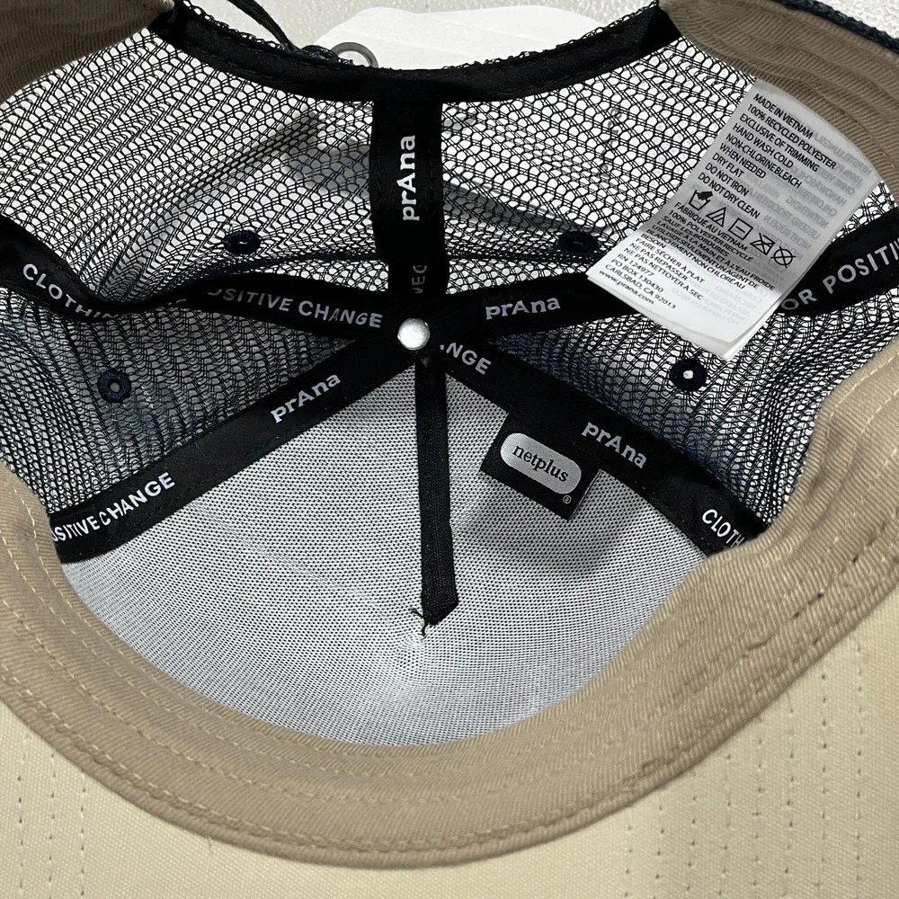 prAna Roads Ahead Trucker Baseball Hat Fig Signals Unisex One Size Mesh Back
